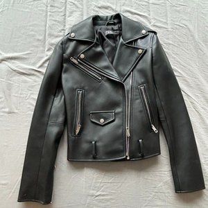 Zara Faux Leather Jacket - XS